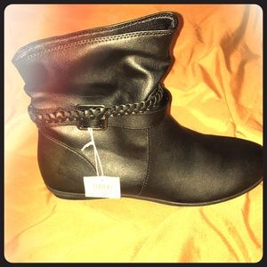 Black ankle boots